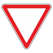 Дорожный знак 2.4 «Уступите дорогу» (металл 0,8 мм, I типоразмер: сторона 700 мм, С/О пленка: тип Б высокоинтенсив.)